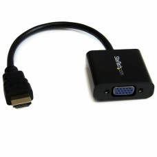 HDMI Adapter Startech HD2VGAE2 1920 x 1080 px Black