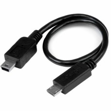 Cable Micro USB Startech UMUSBOTG8IN          Black