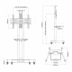 Adjustable support Neomounts NM-M1700BLACK 32