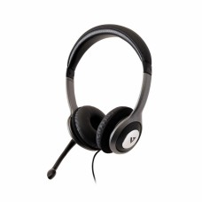 Headphones with Microphone V7 HU521 Black Silver