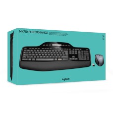 Keyboard and Wireless Mouse Logitech MK710 Performance Black Qwerty US