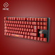 Teclado y Ratón FR-TEC OP4001 QWERTY Burdeos