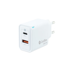 Cargador de Pared CoolBox COO-CUP-30CA Blanco 20 W