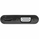 Adaptador Display Port a HDMI/VGA Startech DP2VGAHD20           4K Ultra HD Negro