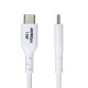 Cable USB Startech USB2AC1MNCWHE Blanco 1 m