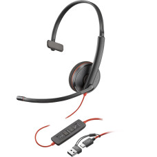 Auriculares con Micrófono Poly 8X214AA Negro