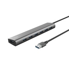 USB Hub Trust 24967 Grey Silver