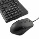 Teclado y Ratón CoolBox COO-KTR-01U Negro Qwerty Español QWERTY