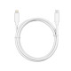 Cable USB-C a Lightning CoolBox COO-CAB-UCLI Blanco 1 m