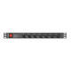 Regleta Enchufes 7 Tomas con Interruptor Lanberg PDU-07F-0200-IEC-BK 2500 W 220-250 V 10 A