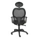 Silla de Oficina con Cabecero Jorquera  P&C I840CTK Negro