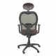 Silla de Oficina con Cabecero Jorquera malla P&C NSPGRAC Granate