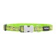 Dog collar Red Dingo STYLE MONKEY LIME GREEN 41-63 cm