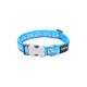 Dog collar Red Dingo STYLE FLAMINGO Turquoise 41-63 cm