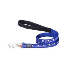 Dog Lead Red Dingo STYLE LIGHTNING Navy Blue 2 x 120 cm