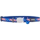 Dog collar Red Dingo STYLE US FLAG 15 mm x 24-36 cm