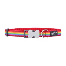 Dog collar Red Dingo Rainbow 20-32 cm Multicolour