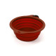 Folding Pet Bowl Gloria Red Silicone Aluminium 550 ml