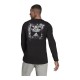 Men’s Long Sleeve T-Shirt Adidas Spray Graphic Black