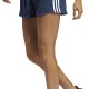 Sports Shorts Adidas Knit Pacer 3 Stripes Lady Dark blue