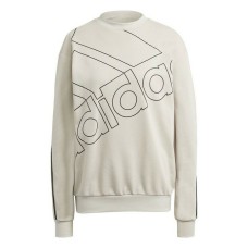 Women’s Sweatshirt without Hood Adidas Giant Logo Beige