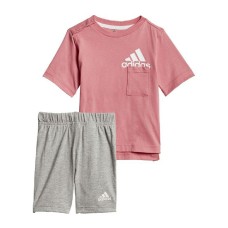 Conjunto Deportivo para Niños Adidas Badge of Sport Summer Coral