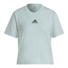 Short-sleeve Sports T-shirt Adidas Aeroready You for You Light Cyan