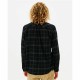 Men’s Long Sleeve Shirt Rip Curl Checked in Flannel Franela Black