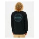 Men’s Sweatshirt without Hood Rip Curl Re Entry Crew Black