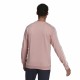 Men’s Sweatshirt without Hood Adidas Essentials French Terry 3 Stripes Pink