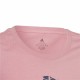 Child's Short Sleeve T-Shirt Adidas  Graphic  Pink