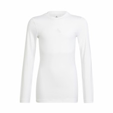 Children’s Long Sleeve Shirt Adidas  Techfit K  White