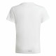 Child's Short Sleeve T-Shirt Adidas Designed To Move White