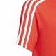 Short Sleeve T-Shirt Adidas Essentials 3 Bandas Red