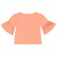 Camiseta de Manga Corta Infantil Converse  Ruffle  Salmón