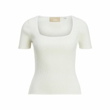 Camiseta de Manga Corta Mujer Jxsky Ss Jack & Jones Cloud Dancer Blanco Cálido