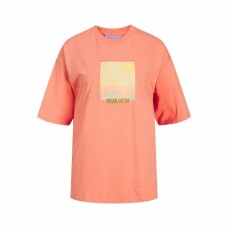 Camiseta de Manga Corta Mujer Jack & Jones Jxpaige Naranja