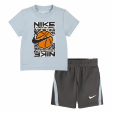 Conjunto Deportivo para Niños Nike Df Icon Gris Multicolor 2 Piezas