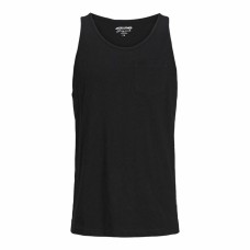 Camiseta de Tirantes Hombre Jack & Jones Tampa Slub Negro