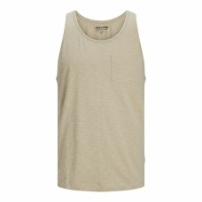 Camiseta de Tirantes Hombre Jack & Jones Jortampa Slub Beige