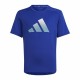 Child's Short Sleeve T-Shirt Adidas Icons Aeroready Blue