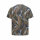 Camiseta de Manga Corta Hombre Only & Sons Onskobe Reg Banana Leaf Negro