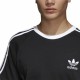 Men’s Short Sleeve T-Shirt Adidas 3 stripes Black