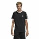 Men’s Short Sleeve T-Shirt Adidas 3 stripes Black