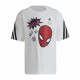 Child's Short Sleeve T-Shirt Adidas Spider-Man White