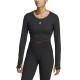 Camiseta de Manga Larga Mujer Adidas Studio Negro