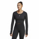 Camiseta de Manga Larga Mujer Adidas Studio Negro