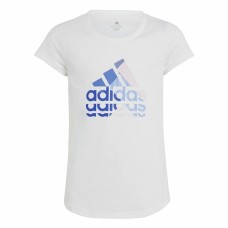 Camiseta de Manga Corta Infantil Adidas Graphic Blanco