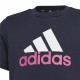 Child's Short Sleeve T-Shirt Adidas Essentials Dark blue