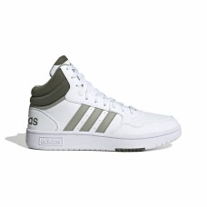 Zapatillas de Baloncesto para Adultos Adidas Hoops 3.0 Mid Blanco